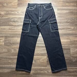 Black MNML Cargo Jeans